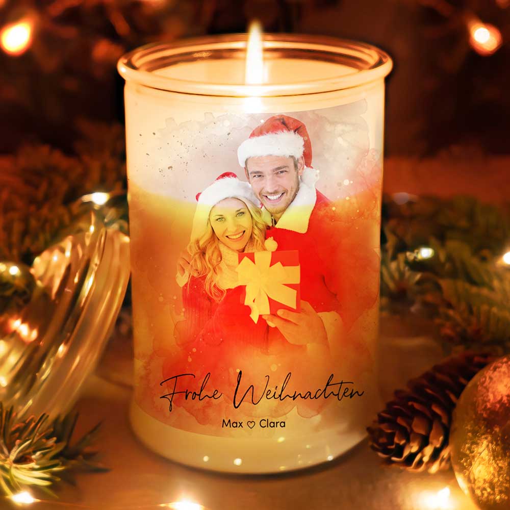 Duftkerze im Glas "Aquarell"